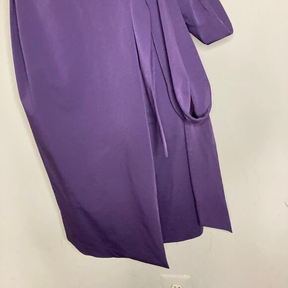 Diane Von Furstenberg Wrap Dress Size 4 DVF Hampton Sleeveless Ruffle V Neckline - Picture 13 of 16